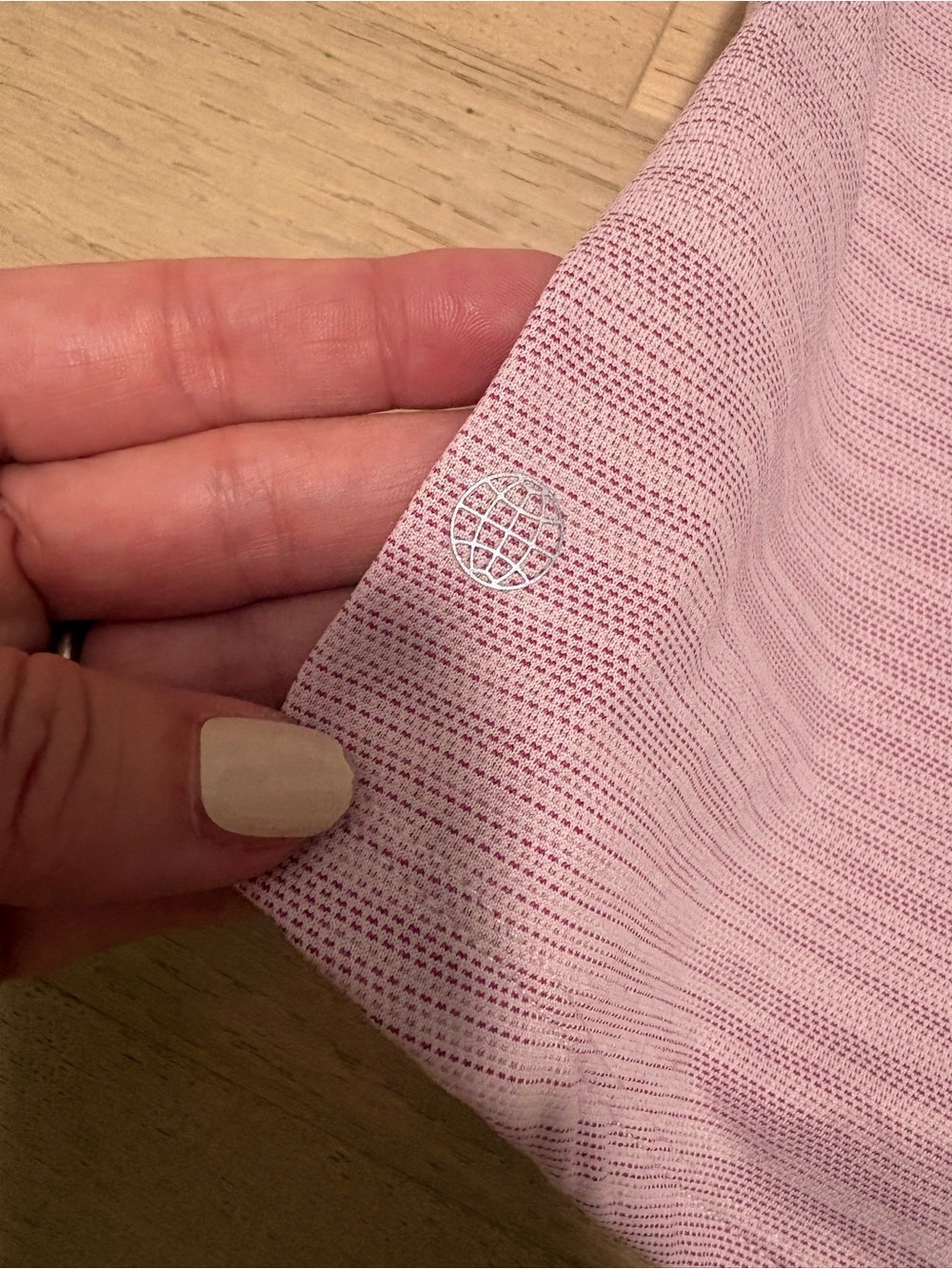 adidas Light Pink Heathered Short-Sleeve Polo Shirt- NWOT - Picture 5 of 5